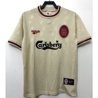 ~ เสื้อกีฬาแขนสั้น ลายทีมชาติฟุตบอล Liverpool Away 9697 ชุดเยือน คุณภาพสูง AAA