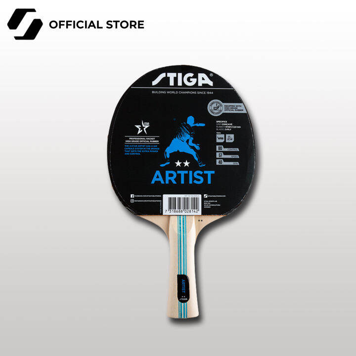 STIGA Artist 2 Star Table Tennis Hobby Bat / Paddle / Table Tennis