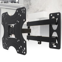 22KG Adjustable Frosted Material TV Wall Mount Bracket Flat Panel TV Frame with WrenchCable Clip for 17-42Inch LCD LED Monitor