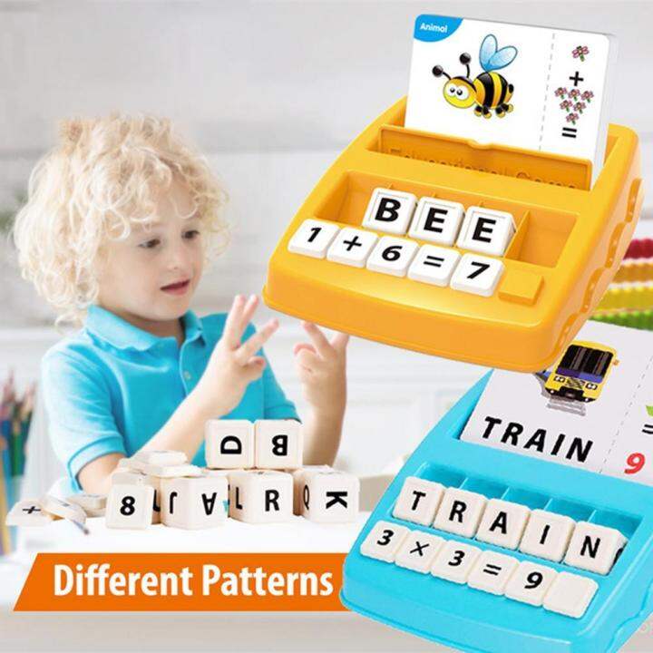 2 In 1 Letter Number Matching Machine Alphabet Cognition Kids ...