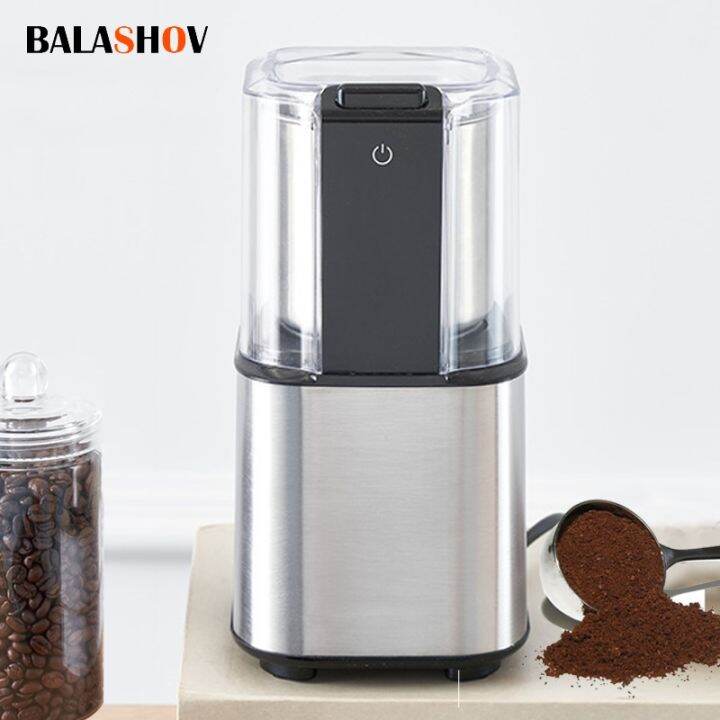 220V Mini Electric Coffee Grinder Cafe Grass Nuts Herbs Grains Pepper