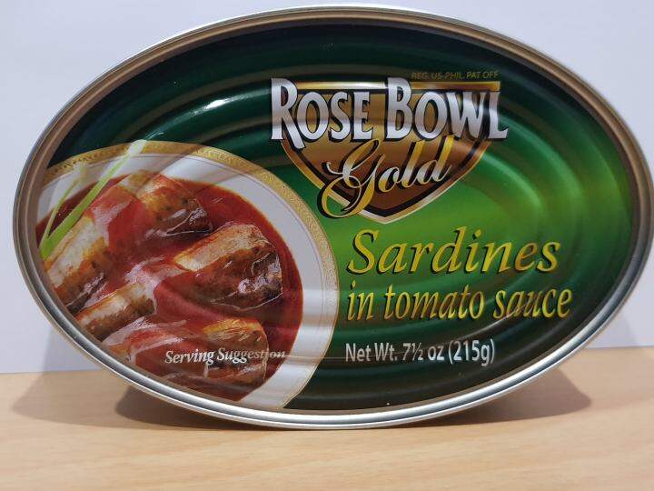 ROSE BOWL GOLD SARDINES IN TOMATO SAUCE 215 GRAMS Lazada PH