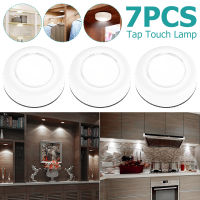 7ชิ้น PIR Motion Sensor LED ไฟกลางคืนโคมไฟข้างเตียง Usb LED ชาร์จไฟสัมผัสสำหรับห้องครัวห้องนอนติดผนังตู้เสื้อผ้า