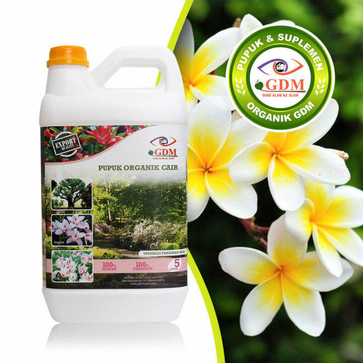 Fertilizer for frangipani flower organic GDM 5 liters Lazada