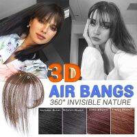 Fashion 3D Air Bangs Clip In Real Human Hair Bangs Hairpeice Invisible Hair Extensions