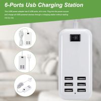 【NEW Popular89】6พอร์ต USB ที่ชาร์จอย่างรวดเร็ว ACCharger เต้าเสียบ USB ส่วนขยายการชาร์จพร้อมอะแดปเตอร์ทำงานที่บ้าน EUPlug