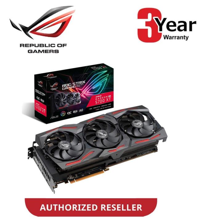 ASUS ROG STRIX RX 5700 XT O8G GAMING OC 8GB DDR6 VGA CARD RX5700XT