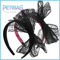 PETIBAG 2PC ปีกกว้างกว้าง ที่คาดผมโบว์ลูกไม้ โบว์ใหญ่ๆ ชุดคอสตูม ห่วงรัดผม ของขวัญสำหรับเด็ก อุปกรณ์เสริมผม ที่คาดผม ผู้ใหญ่เด็กๆ