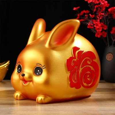 ภาชนะจัดเก็บเงินกระปุกออมสินสำหรับเด็กอายุ2023กระต่ายจีนปีของขวัญเทศกาลสำหรับเด็กในช่วงเทศกาล