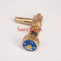 【YF】 M10x1mm -10mm Hose Barbed Elbow Brass Needle Valve With Spring For Gas