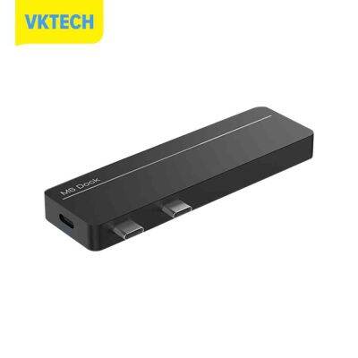 [Vktech] Dual Type-C Adapter Hub Dock สำหรับ Surface Pro X/ Pro8 Port Replicator Splitter