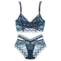 Brands lace Underwear Flower rim lace lingerie set Ultra-thin Bralette bra brief sets Soft Comfortable intimate lingerie