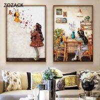 【hot】ↂ♟  Zozack NeedleworkDIY Printed Cartoon girl stitch Sets embroidery Cross-Stitch kit home decoration