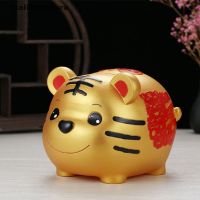 Italianculture Tiger Year Golden Tiger Piggy Bank Cartoon Tiger Piggy Bank Money Bank MY