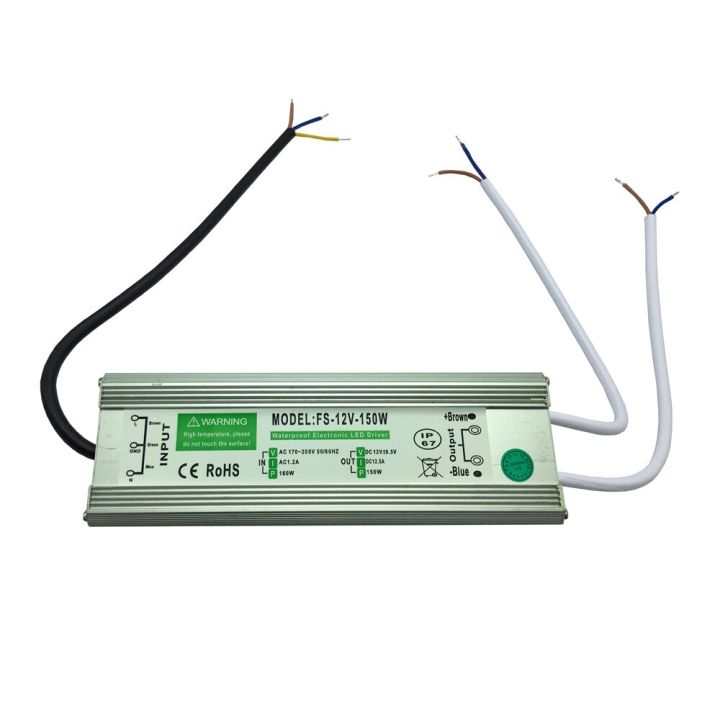 dc12v-lighting-transformer-150w-ip67-waterproof-power-supply-ac230v-input-electrical-circuitry-parts