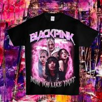 การออกแบบเดิมT-shirt Short-Sleeved Hip-Hop Mens Fashion Original BLACKPINK Design Cotton Printing Round Neck Teeเสื้อยืด