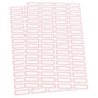 15 Sheets Name Stickers Set Kit (Permanent Adhesive and Durable, Inscribable Mini Labels for Pens)