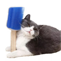 Cats Brush Cat Corner Massager Self Grooming Comb Kitten Rub The Face with A Tickling Product Puppy Cat Catnip Rubbing Toys