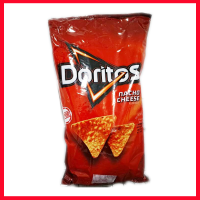 Doritos Nacho Tortilla Chips USA 198g โดริโทส นาโชชีส USA ทอร์ทิลล่า ชิพส์ รสเนยแข็ง ขนม ขนมอบกรอบ ขนมทานเล่น ขนมขบเคี้ยว