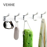 ◇✢ VEHHE Movable Aluminum Alloy Hook Rack for Bathroom Coat Holder Durable Soild Clothes Robe For Towel Kitchen Accesorios Hook