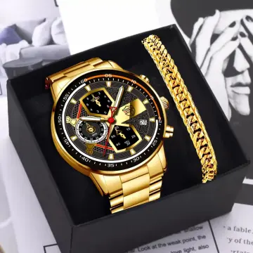 Mens watch best sale and ring set