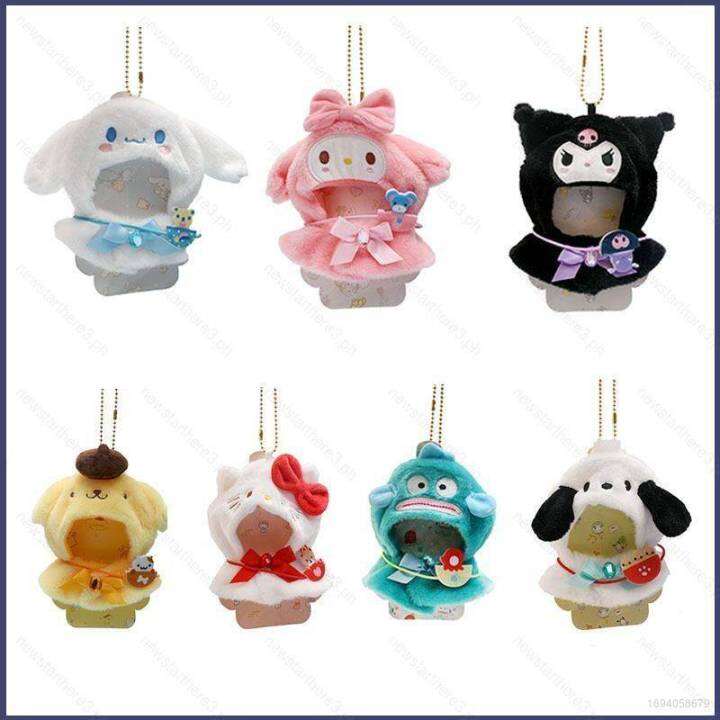 sanrio-ye-เสื้อคลุมตุ๊กตาซานริโอ้-kuromi-melody-purin-pachacco-cinnamoroll-ขนาด-13-ซม-ของขวัญ-สําหรับเด็กผู้หญิง