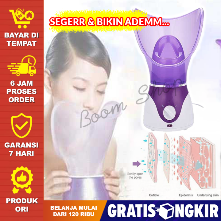 Steamer Wajah Semprot Uap Penyegar Muka Facial Steamer Alat Facial Sauna Portable Steam Uap Spa
