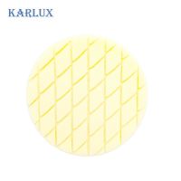 Karlux ฟองน้ำขัดสีรถ 6นิ้ว สีขาว White Polish Diamond Cross Foam 6inch (สำหรับแป้นจับ 5นิ้ว เพื่อเว้นขอบ)