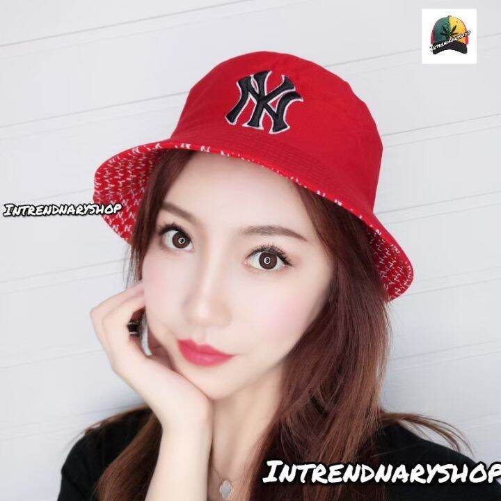 ny-หมวก-เอ็นวาย-mlb-new-york-bucket-หมวกบักเก็ต-ใส่ได้-2-ด้าน-2-in-1-หมวกปีกกว้าง-งานคุณภาพดี-100-ใส่ง่าย-สะดวกสบาย-หมวกกันแดด-หมวกแฟชั่น-fashion-bucket-2565