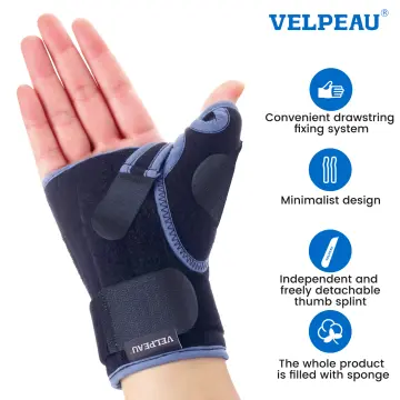 VELPEAU Wrist Brace with Thumb Splint for Hand Sprain