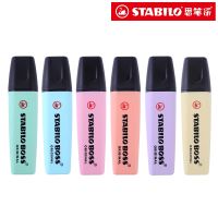 [HOT BYIIIXWKLOLJ 628] 1ชิ้น Stabilio BOSS 70ปากกาเรืองแสง6สีมาร์กเกอร์ข้อความระบบสีมาการองหมึกรสจืด