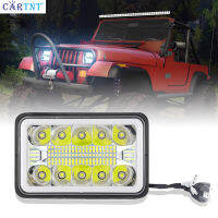 CarTnT 2ชิ้น5นิ้วไฟบาร์ LED DRL Hi/Lo Beam สปอตไลท์สีเหลืองสีขาว120W สำหรับออฟโรด4X4 UAZ Wrangler Jeep JK ไฟหน้ารถมอเตอร์ไซค์แบบ LED