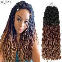 18 Goddess Faux Locs แฮร์พีซถักเปียต่อผมสังเคราะห์ Ombre Soft Dreadlocks African Wave Gypsy ผมเปีย Expo City