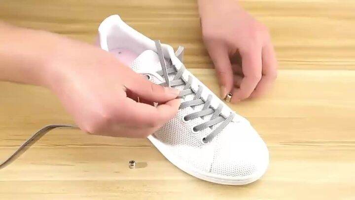 xiu1Round Shoelaces Capsule Buckle Aluminum Shoe Laces Without Ties ...