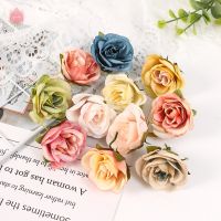 Silk Rose 4Cm Artificial Flower Head For DIY Home Room ​Wedding Party Decoration Diy Fake Plant Support For Rose Boxes Wholesale