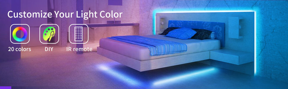 led rope light bedroom