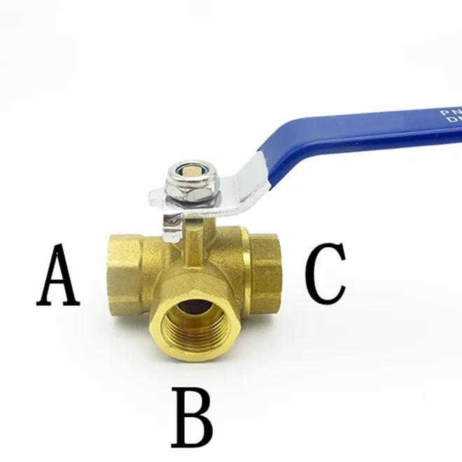 4mm 6mm 8mm 10mm 12mm 14mm 16mm 19mm Hose Barb Full Port T Port Three Way Brass Ball Valve 