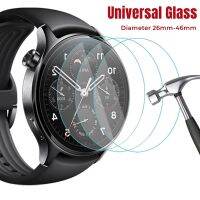 3PCS Glass for Smartwatch Amazfit Samsung Xiaomi Huawei Garmin Universal Tempered Film 46mm 27mm 30mm 34mm Screen Protector