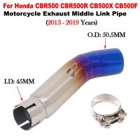 Slip On Motorcycle Exhaust Muffler Middle Link Pipe Escape Moto For Honda CB500X CB500F CBR500 CBR500R CB 500X 500F 2013 - 2019