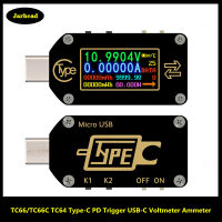 TC66TC66C TC64 Type-C PD Trigger USB-C โวลต์มิเตอร์แอมมิเตอร์แรงดันไฟฟ้า2 Way Current Meter Multimeter PD Charger แบตเตอรี่ USB Tester