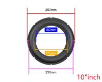 8 inch 10 inch 12 inch Subwoofer Speaker Rubber Surround Repair Suspension Accessories Notched Rubber Trim 197mm 252mm 302mm 2PC