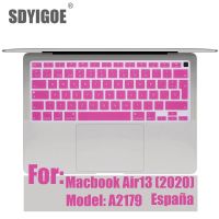 【Xiaohongs keyboard film 】  สำหรับ Macbook Air13(2020) ผิวแป้นพิมพ์ซิลิโคนแล็ปท็อปแป้นพิมพ์ปกคลุมด้วย Touchbar รุ่นสหภาพยุโรปฟิล์มป้องกัน A2179Laptop