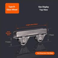 ลูกรอกกระจก4ชิ้น/ล็อตขนาด5มม. สำหรับตู้โชว์ล้อประตูเลื่อนรางล้อเลื่อนเคลื่อนที่