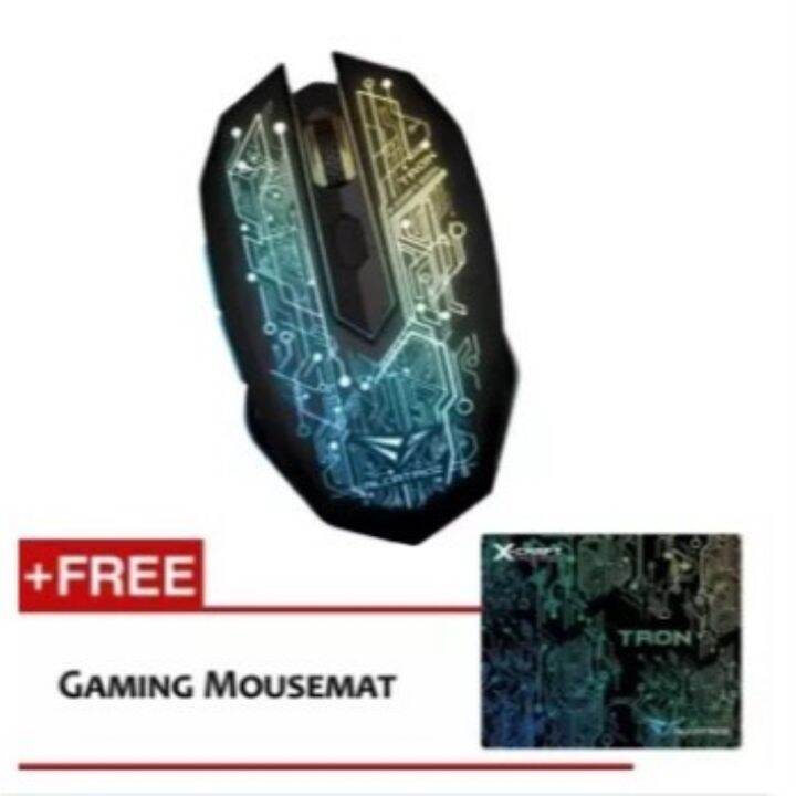 Alcatroz XCraft Tron 5000 Wired Gaming Mouse Free Mousemat Lazada PH