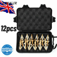 【In Stock】12pcs Shoot 3 Arrowheads Widehead Box 100Gr Stainless Steel Bow for Outdoor Shooting