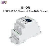 S1-Dr ซิลิคอนเอาท์พุต2 2ch แบบ2ช่อง Ac100v-240v หรี่ไฟ Dmx ตัวควบคุมไฟ Led Dmx512