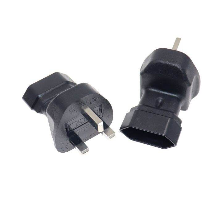 European 2 Pin Outlet to UK 3 Pin Plug Adapter IEC Type G Adapter for
