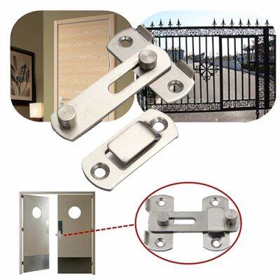 [พร้อม] Home Gate Safety Security Guard สแตนเลสประตูหน้าต่าง Bolt Slide Lock