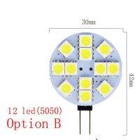 G4หลอด Led SMD 5050บนไฟกระแสตรง12โวลต์ใช้แทนหลอดฮาโลเจนแบบ Bi-Pin หลอดไฟแอลอีดี1.2วัตต์1.8วัตต์2.4วัตต์4.8วัตต์หลอดไฟหลอดไฟ LED เย็นแบบอุ่น