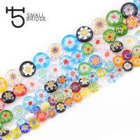 6 8 10mm Murano Lampwork Flower Beads For Jewelry Making Diy Crafts Accessories Multicolor Round Glass Beads Wholesale Q601